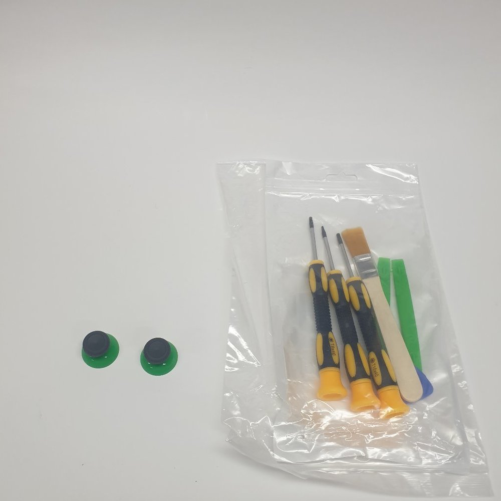 XBOX 360 One Series S/X Green/Dark Grey Analog Thumb Sticks And Controller Tools